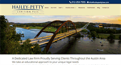 Desktop Screenshot of haileypettylaw.com